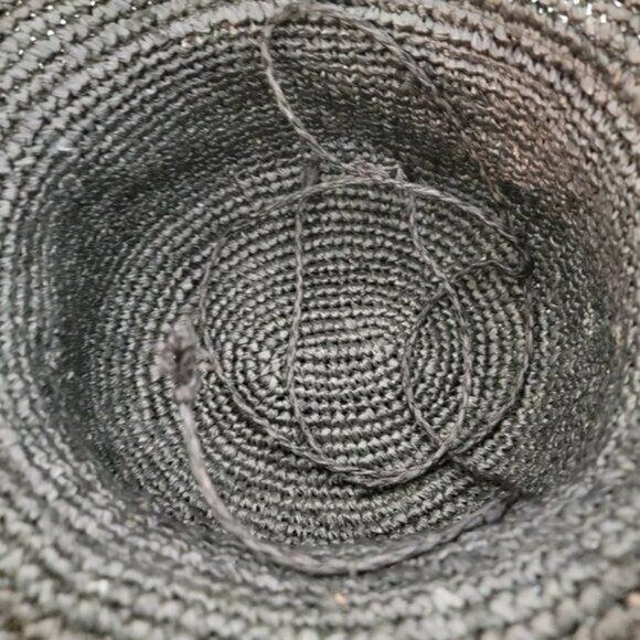 CORROBOREE Straw Hat Woven Raffia Australia Sz OS Black Tan Summer Beach - Picture 6 of 10